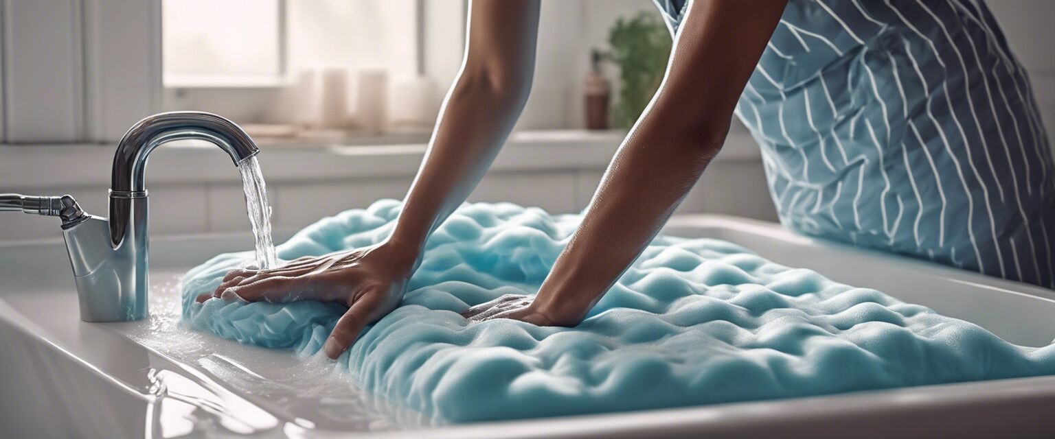 Washing a mattress topper