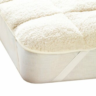 Olivia Rocco Luxury Teddy Bear Sherpa Fleece Mattress Topper